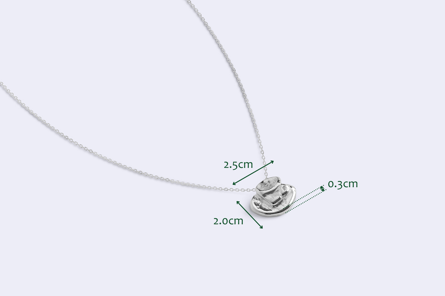 Me Time Collection: Coffee Latte Art Cup Necklace