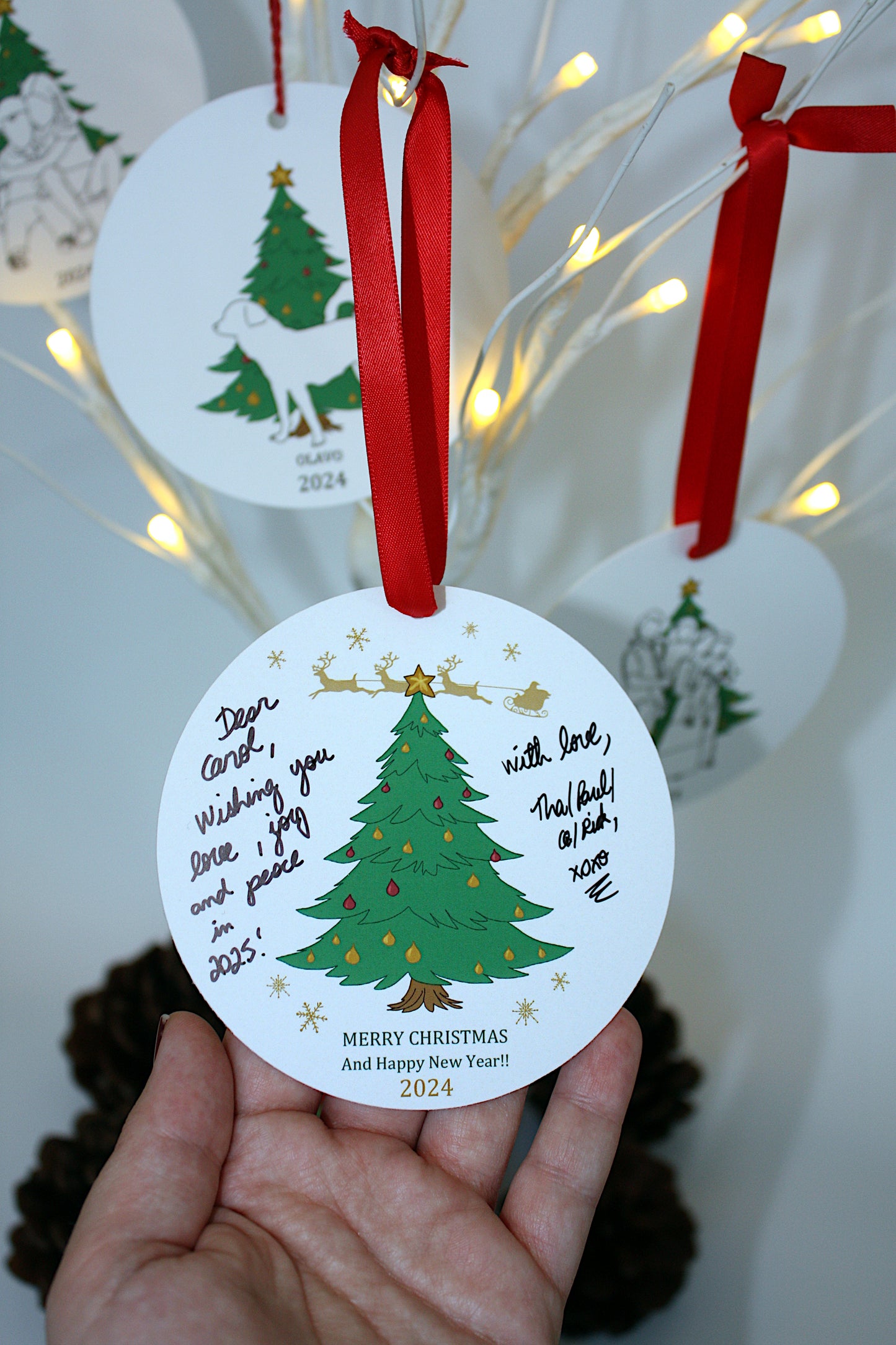 Greeting Cards: Christmas Greeting Card Ornament