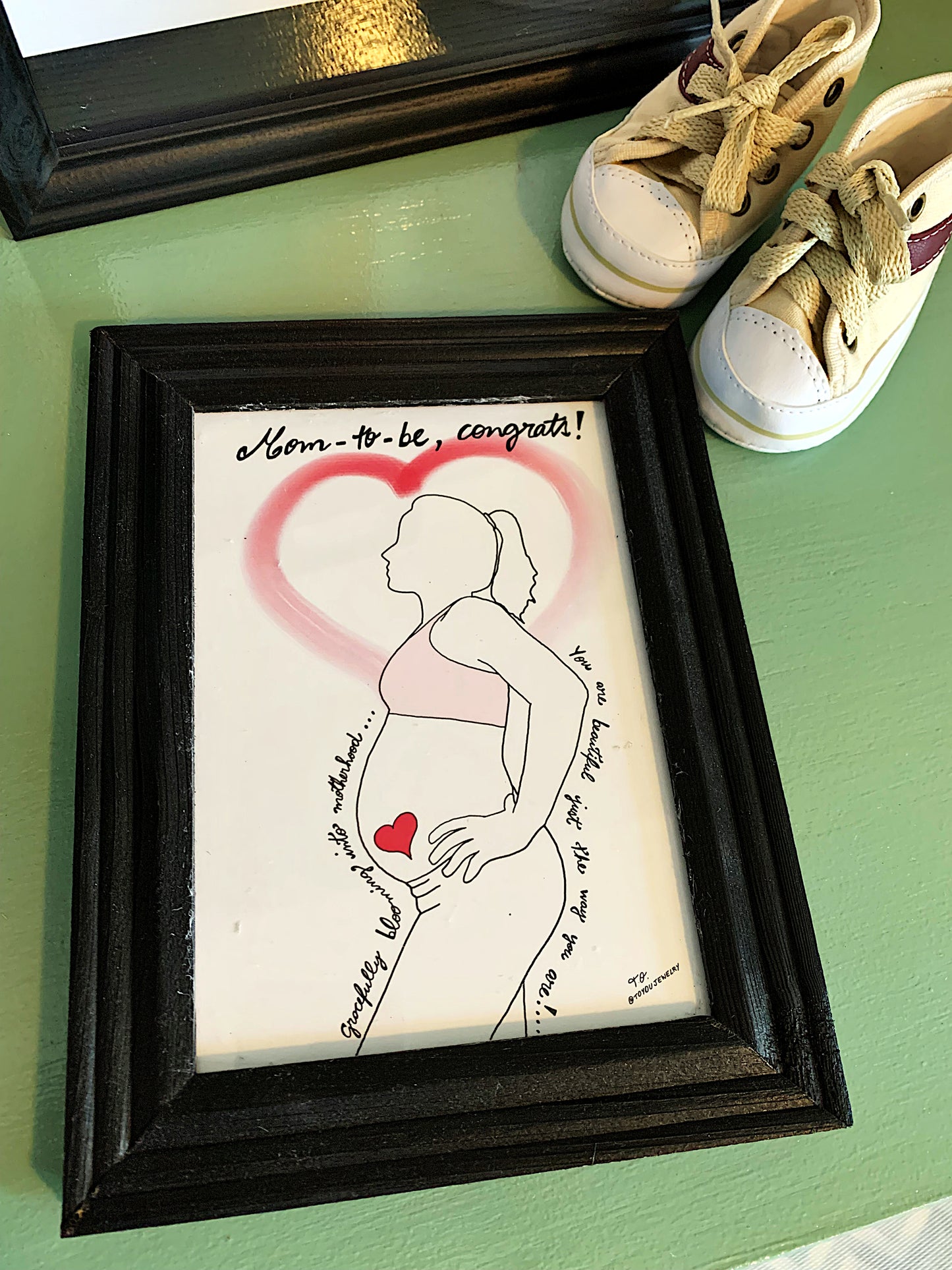 Greeting Cards: Baby Shower Single Sided Flat Card