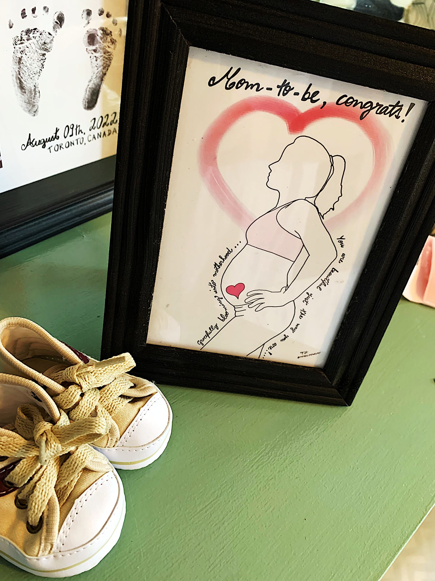 Greeting Cards: Baby Shower Single Sided Flat Card