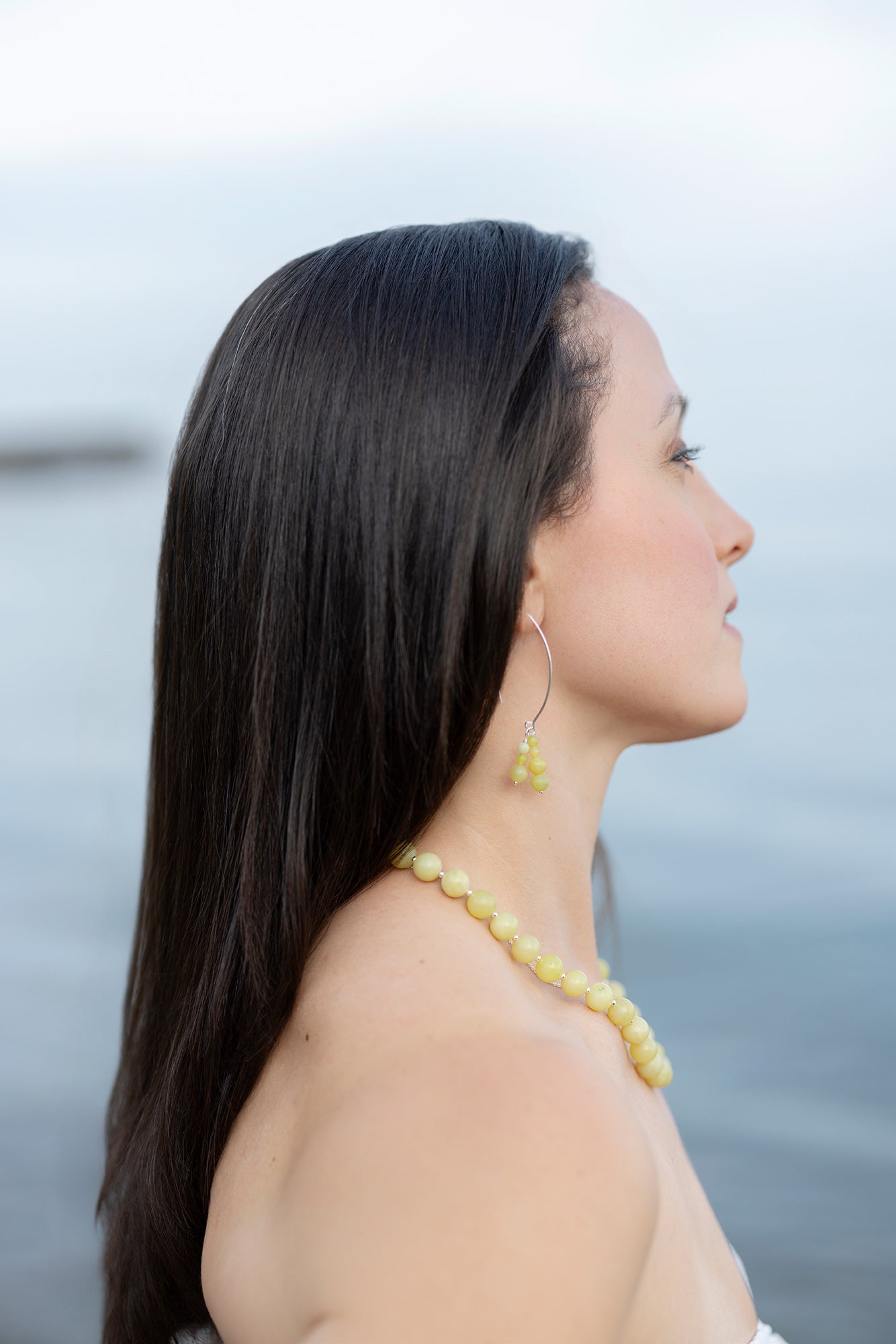 Summer Collection: Green Lemon Jade Earrings