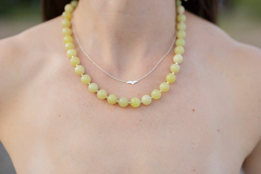 Summer Collection: Green Lemon Jade Necklace