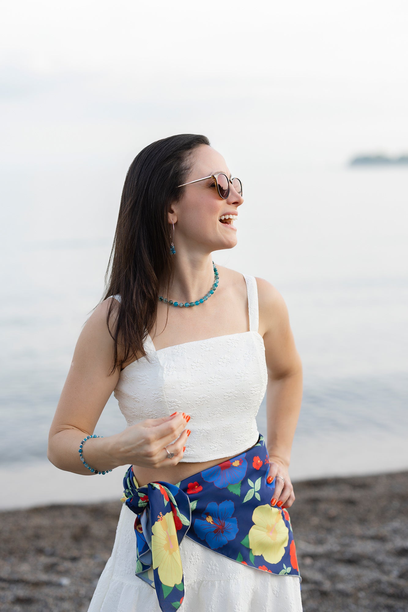 Summer Collection: Ocean Blue Agate Bracelet