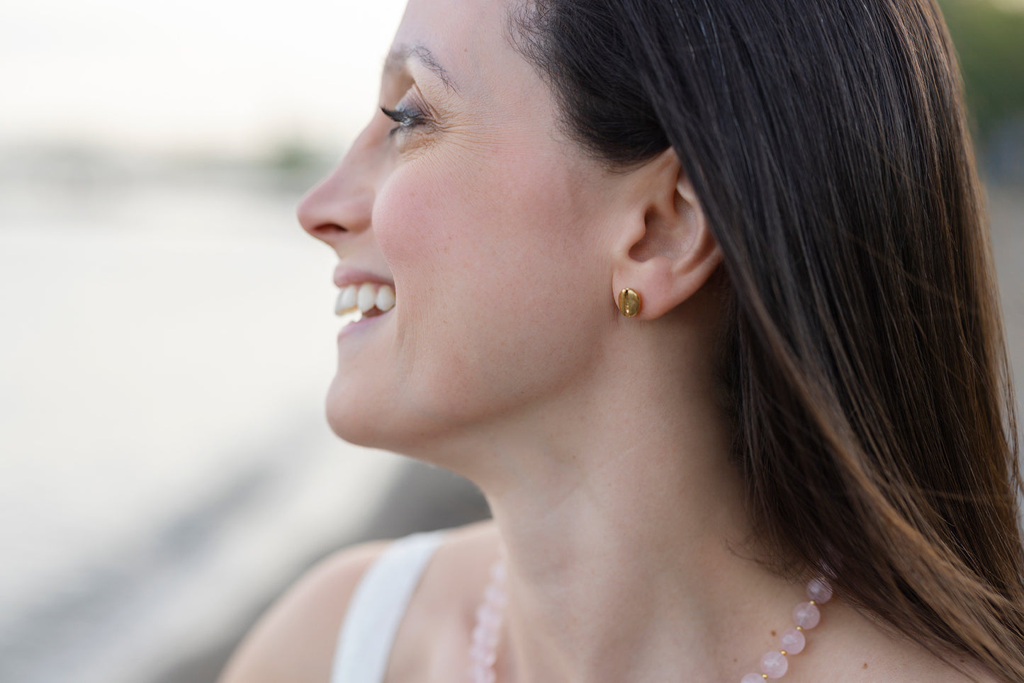 Me time Collection: Coffee Bean Earrings (Gold Plated)