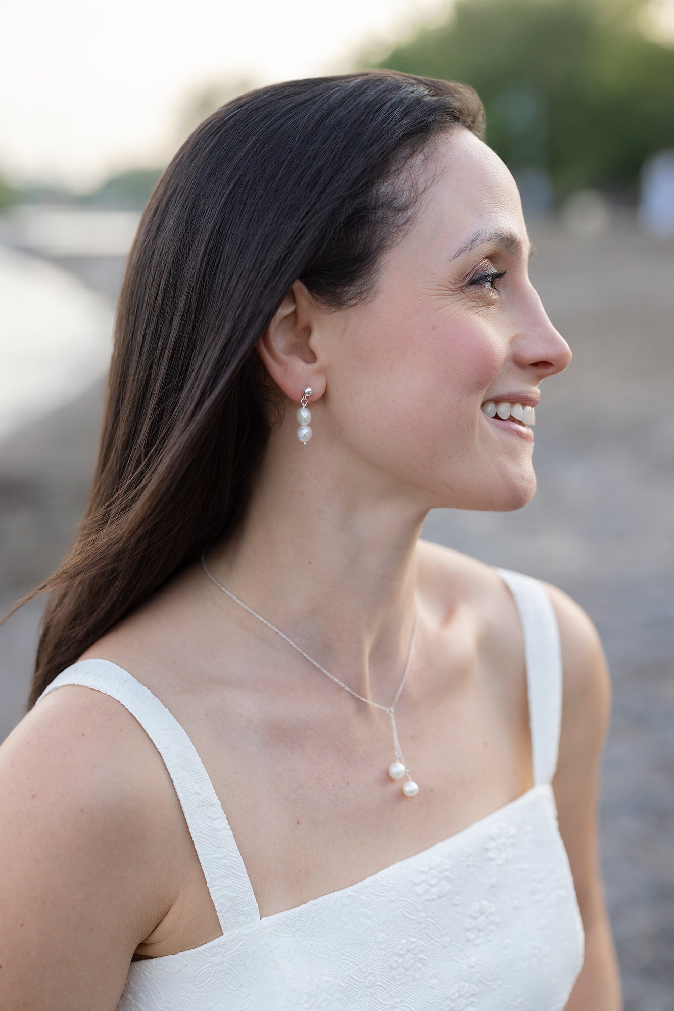 Summer Collection: Double White Pearl Necklace