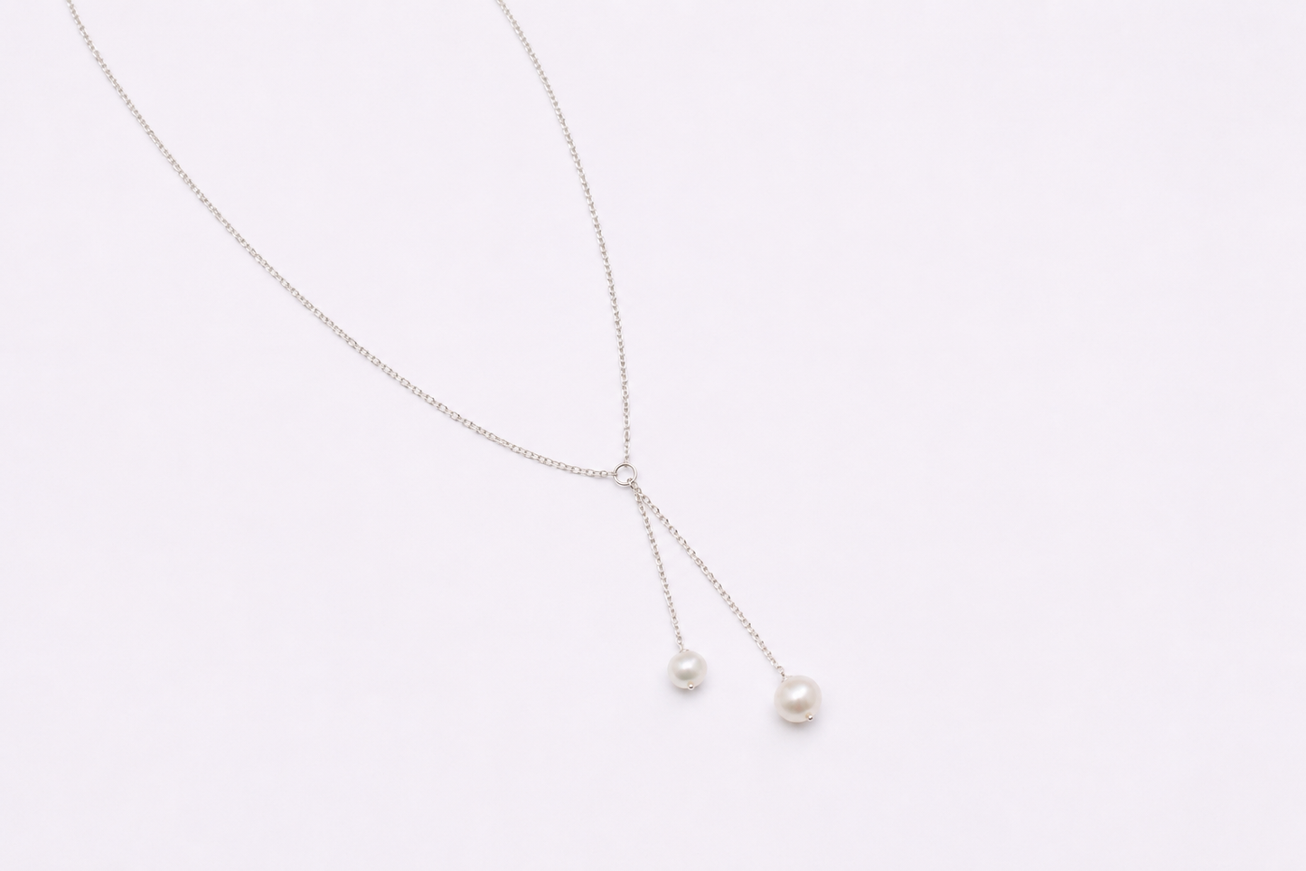 Summer Collection: Double White Pearl Necklace