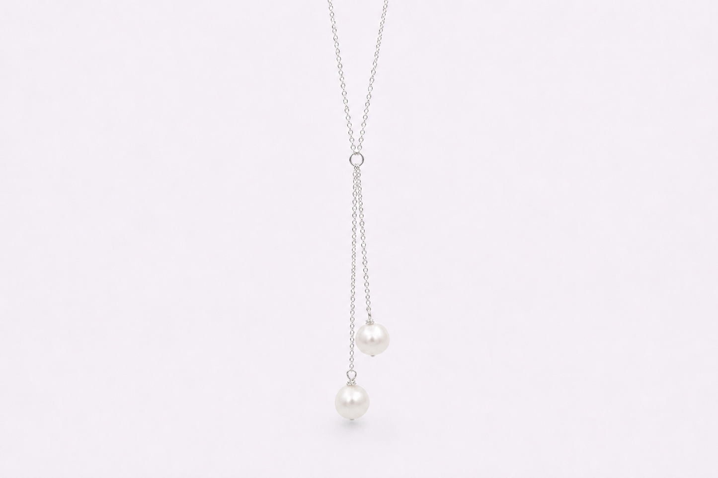Summer Collection: Double White Pearl Necklace