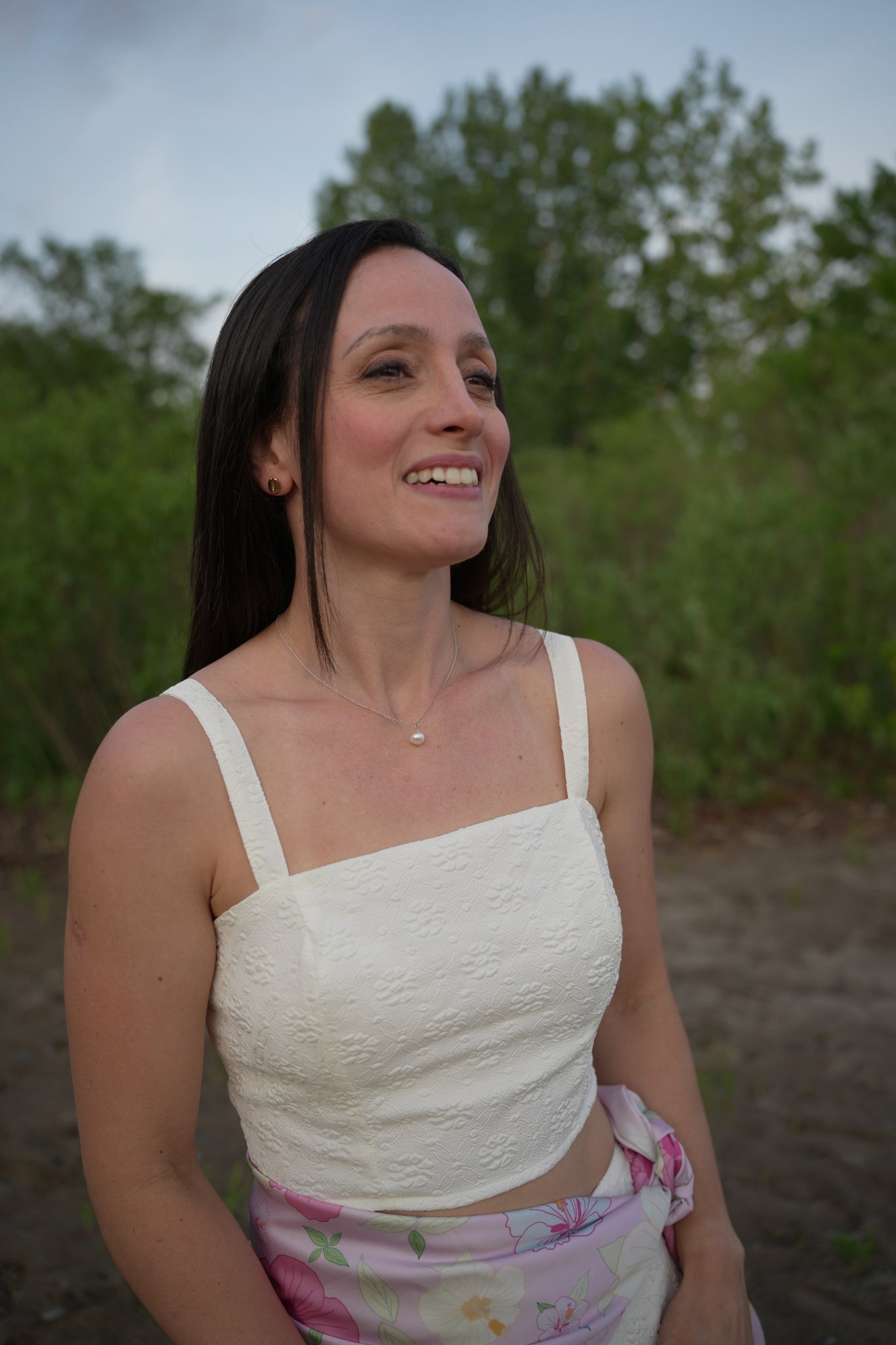 Summer Collection: Single White Pearl Necklace