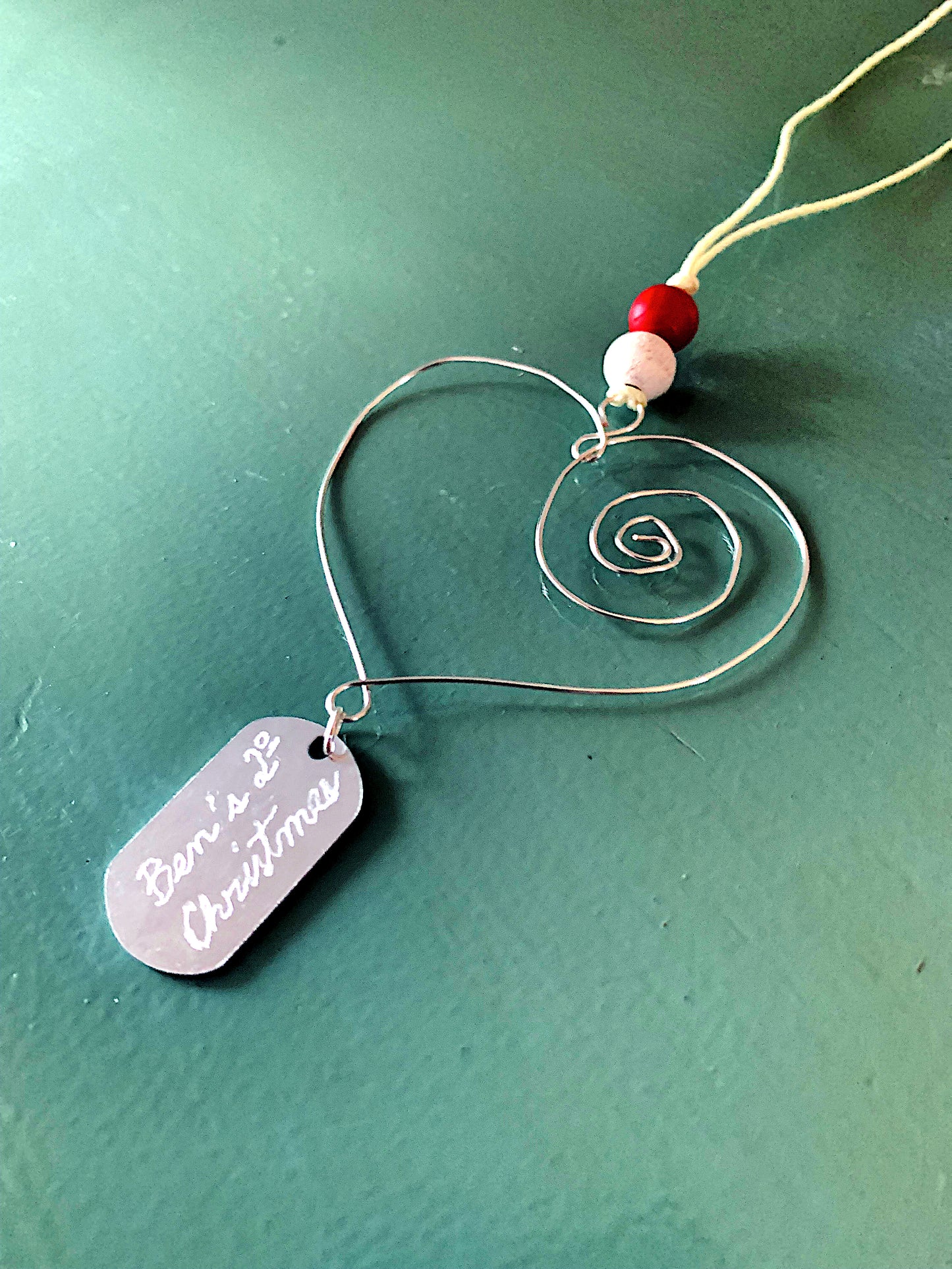 Christmas Ornaments: Heart Wire Ornament (Thank You Collection)