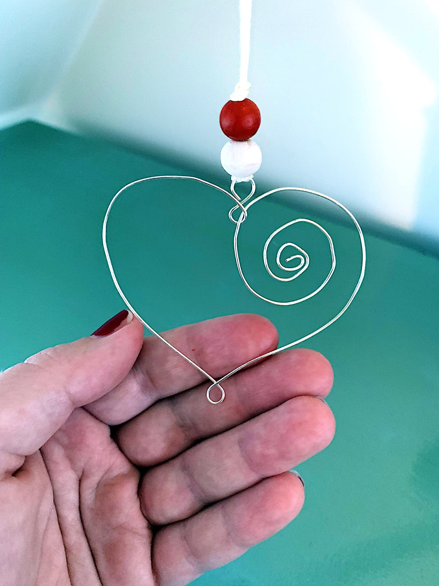 Christmas Ornaments: Heart Wire Ornament (Thank You Collection)