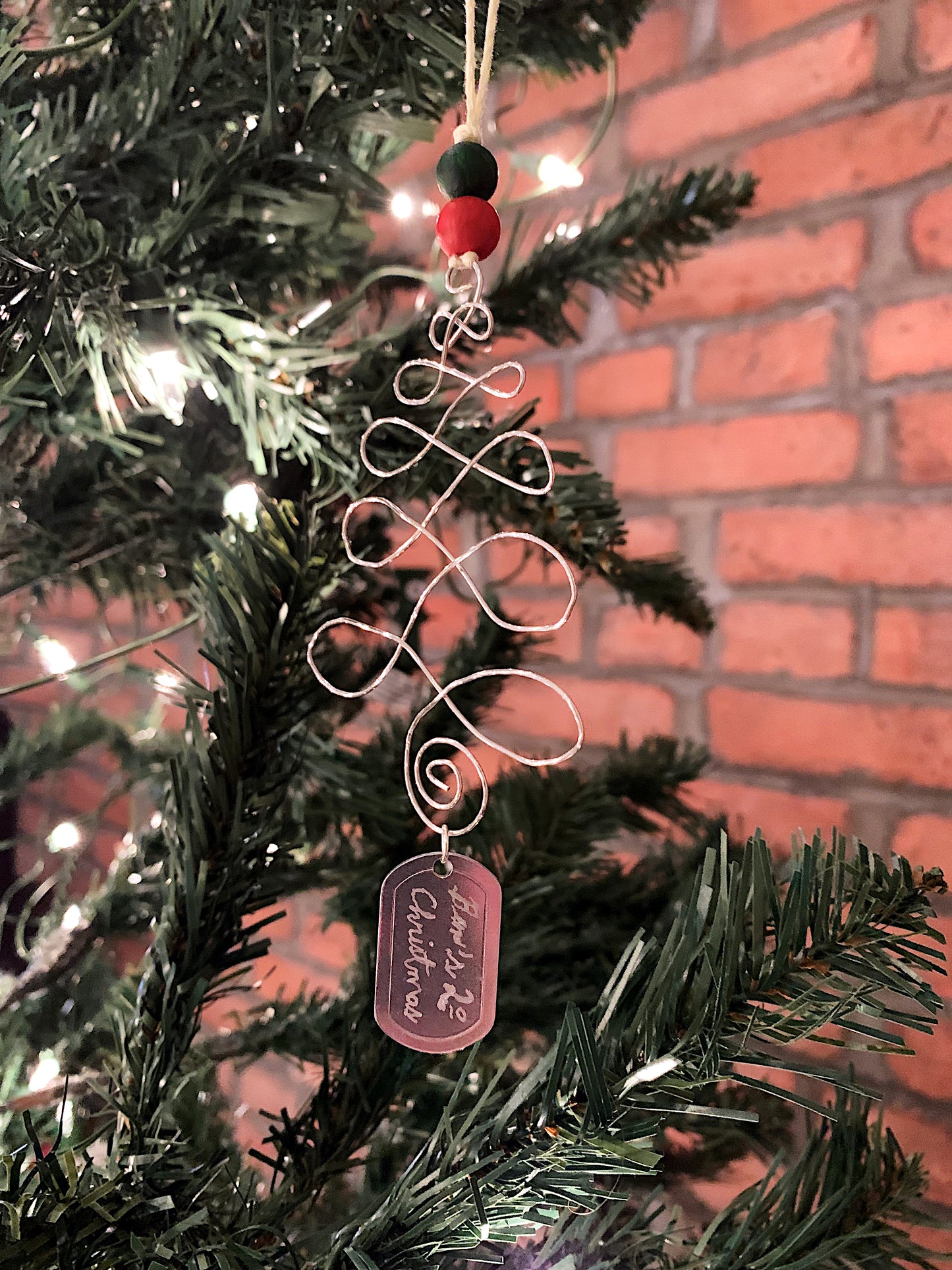 Christmas Ornaments: Tree Wire Ornament (Nature Collection)