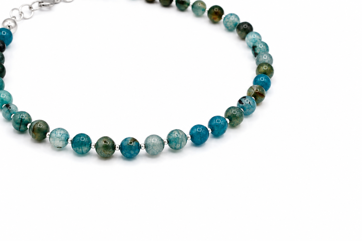 Summer Collection: Ocean Blue Agate Necklace