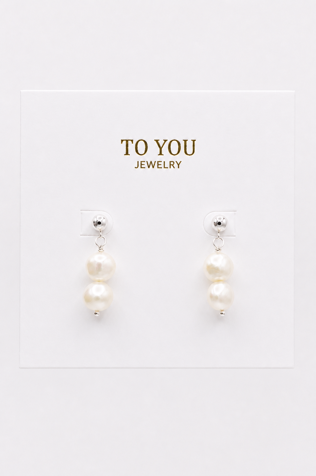 Summer Collection: Double Pearl Earrings