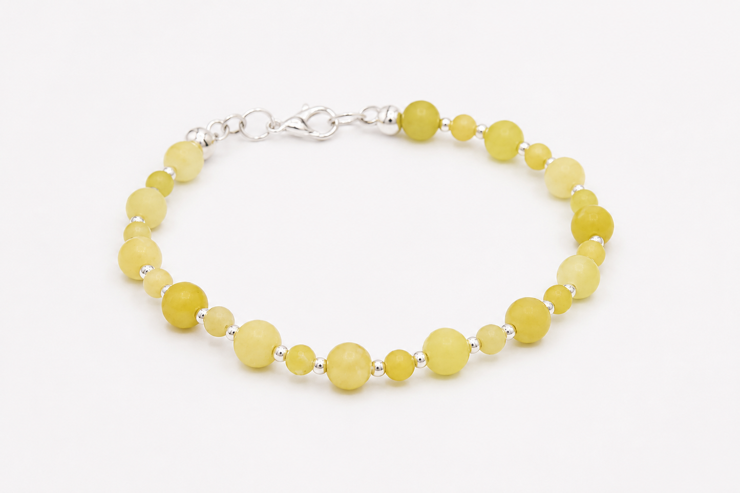 Summer Collection: Green Lemon Jade Bracelet