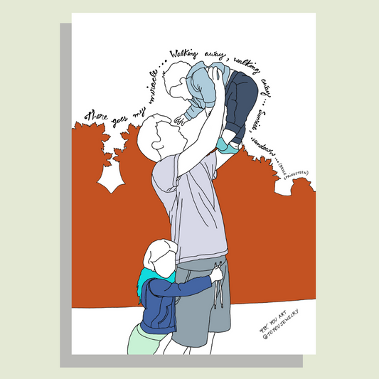 Father Line-Art Portraits: Personalised Gifts for Fathers
