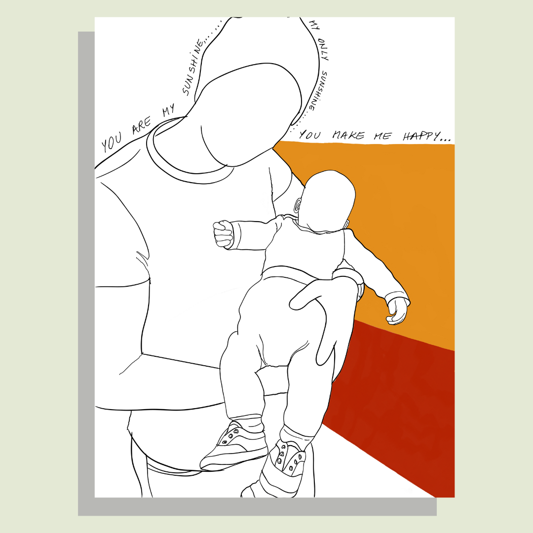 Father Line-Art Portraits: Personalised Gifts for Fathers